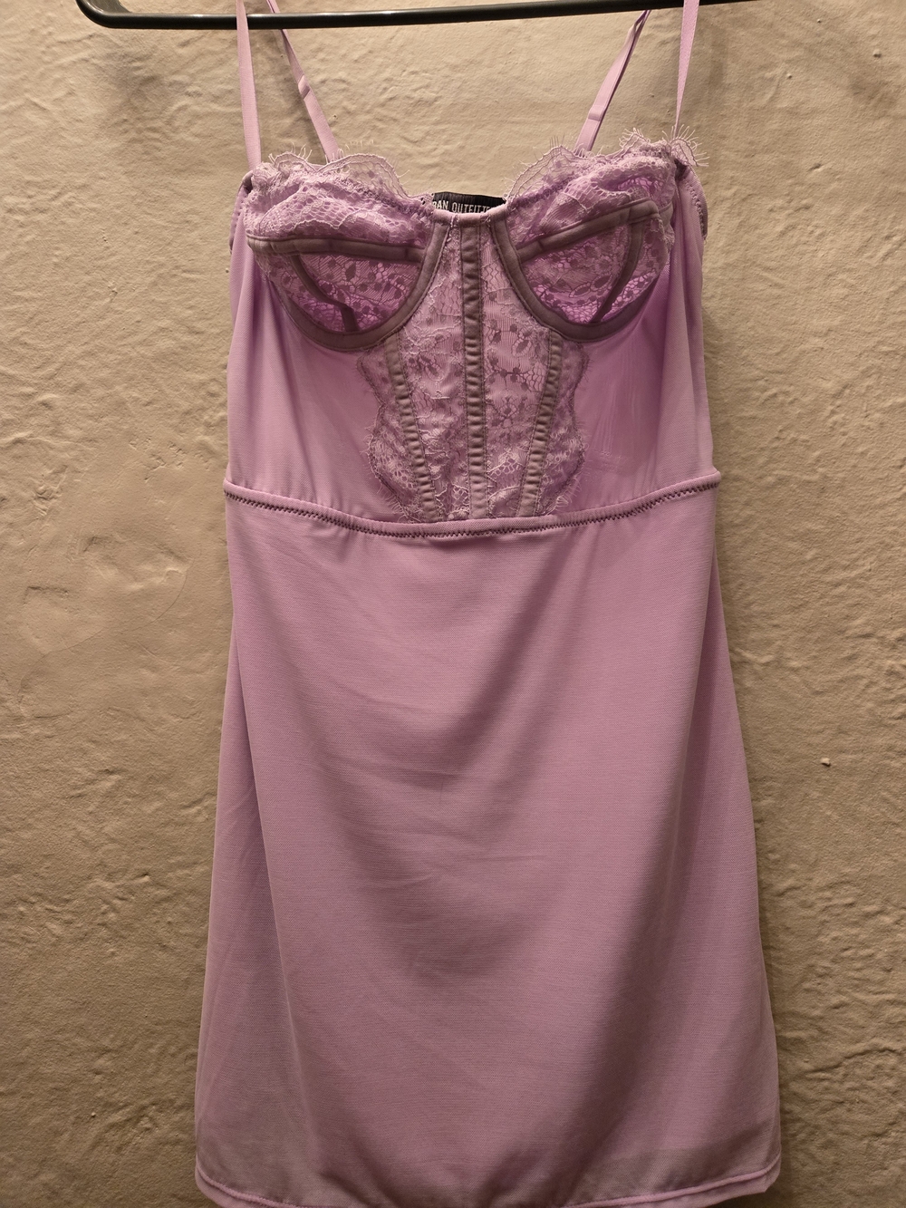 NWT Urban Outfitters Lavender Lace Bustier Mini Dress XS Fairycore - Picture 4 of 13